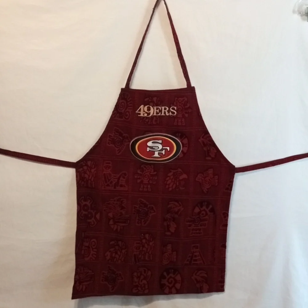 49ers Handmade Burgundy Apron